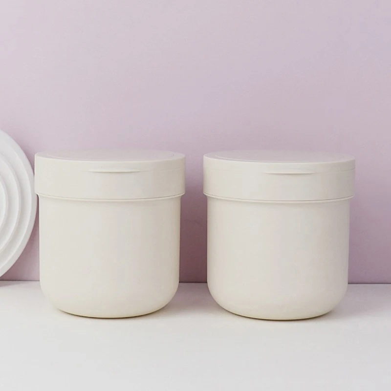 1pcs 300/400ml Refillable Makeup Remover Jar With Spoon Plastic Empty Makeup Jar Pot Travel Face Cream Lotion Cosmetic Container Sb5d91387c51c490b8c1f5dda2bd8f322E