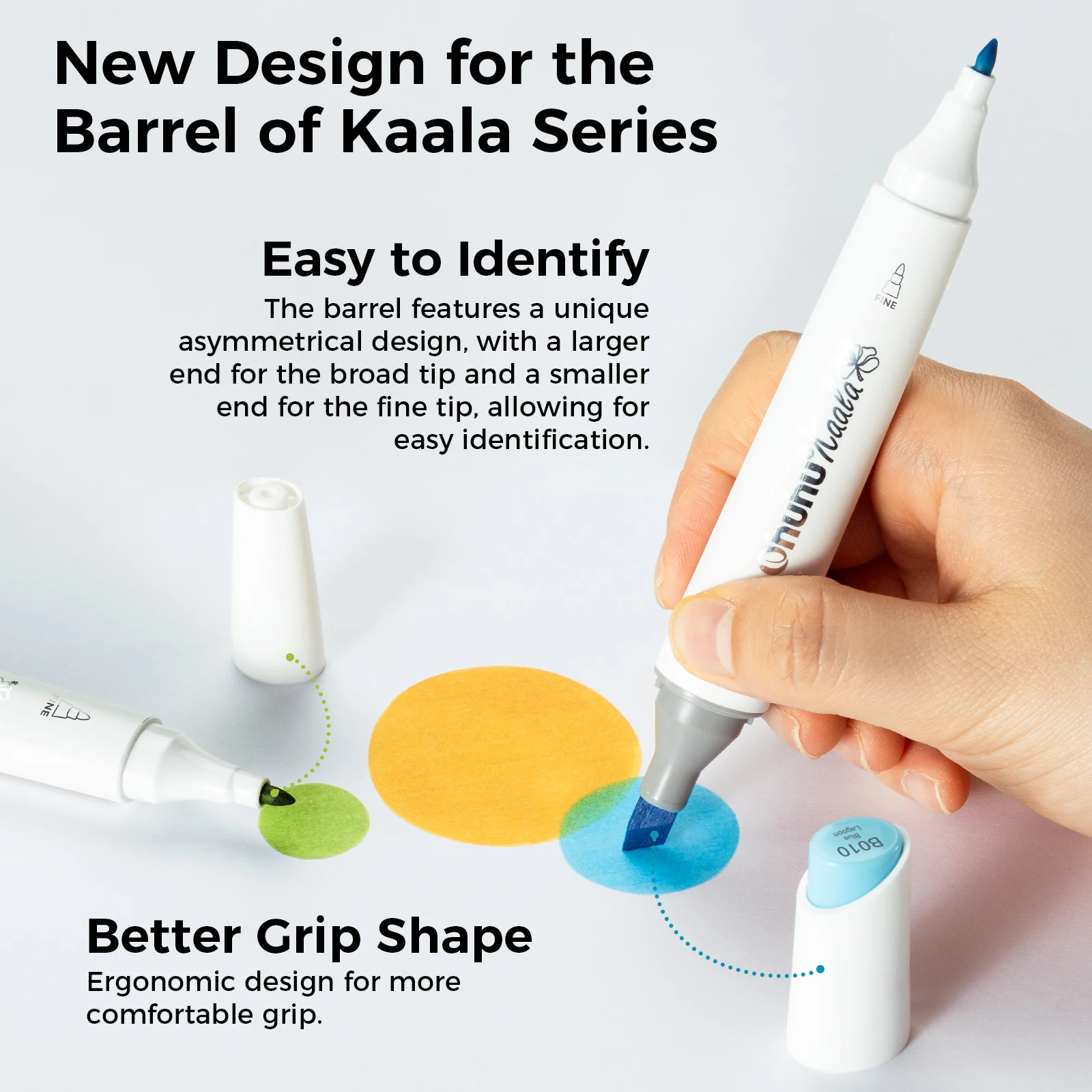 Ohuhu Kaala Marker Pen Set Color Markers Alcohol Art Markers Refillable Dual Tips Sketching Drawing Manga School Art Supplies