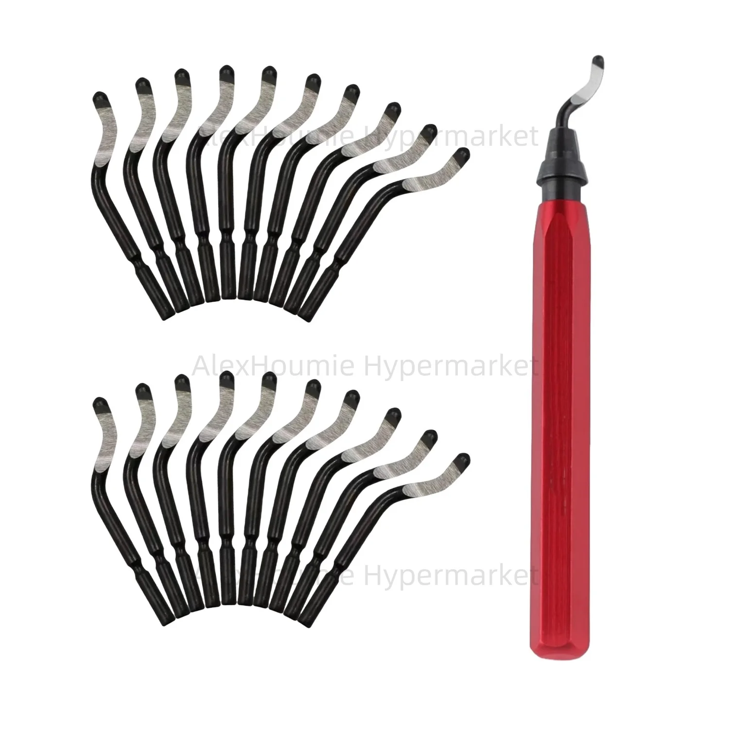 21PCS RB1000 Metall Entgraten Werkzeug Groß Set Entgraten Rand Schneiden Werkzeug mit 360 Grad Dreh Kopf BS1010 Grat Entfernung klingen – Detail 1