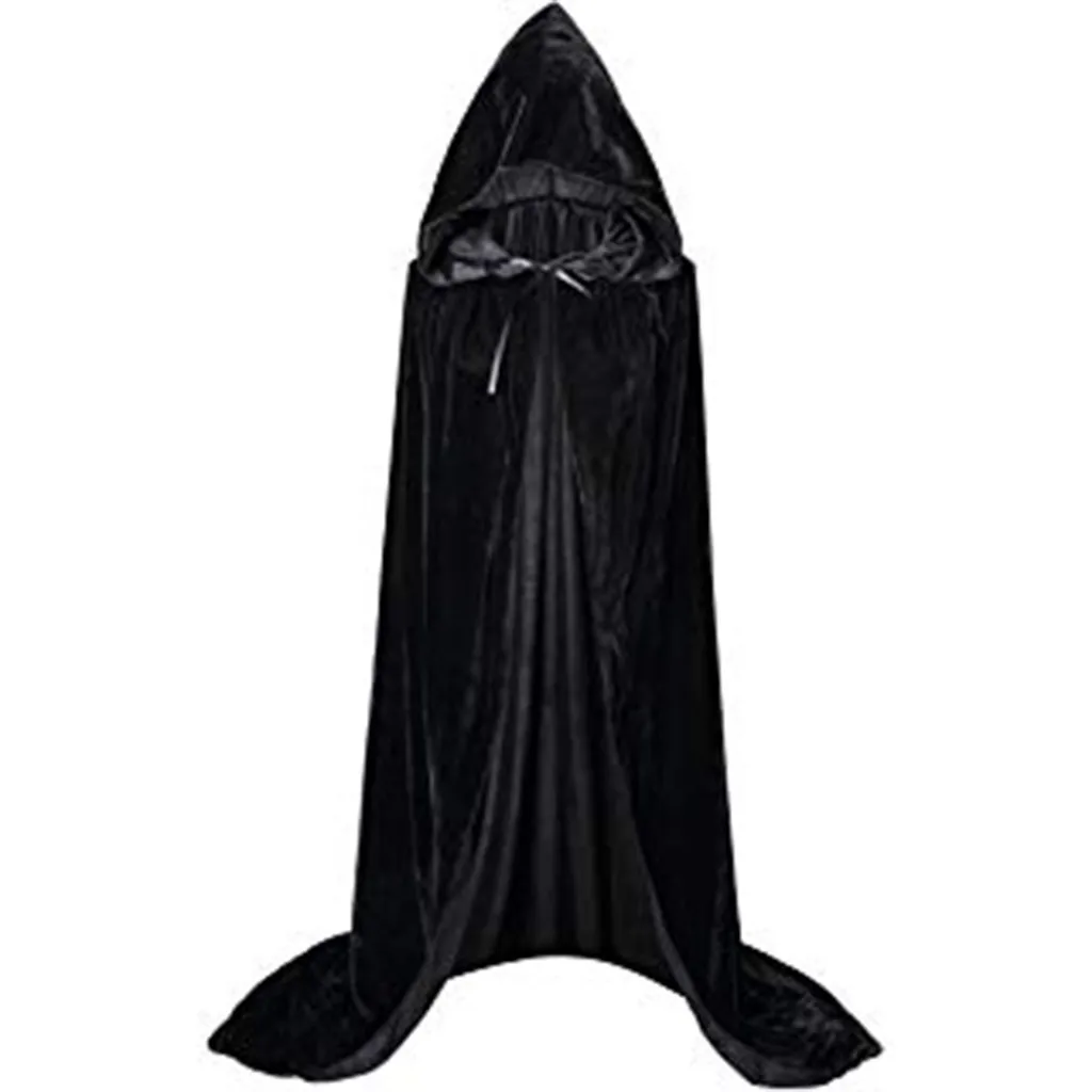 Halloween Cloaks Gothic Hooded Cloak Adult Elf Witch Long Purim Carnival Capes Robe Larp Women Men Vampires Grim Reaper Party — detail image 12