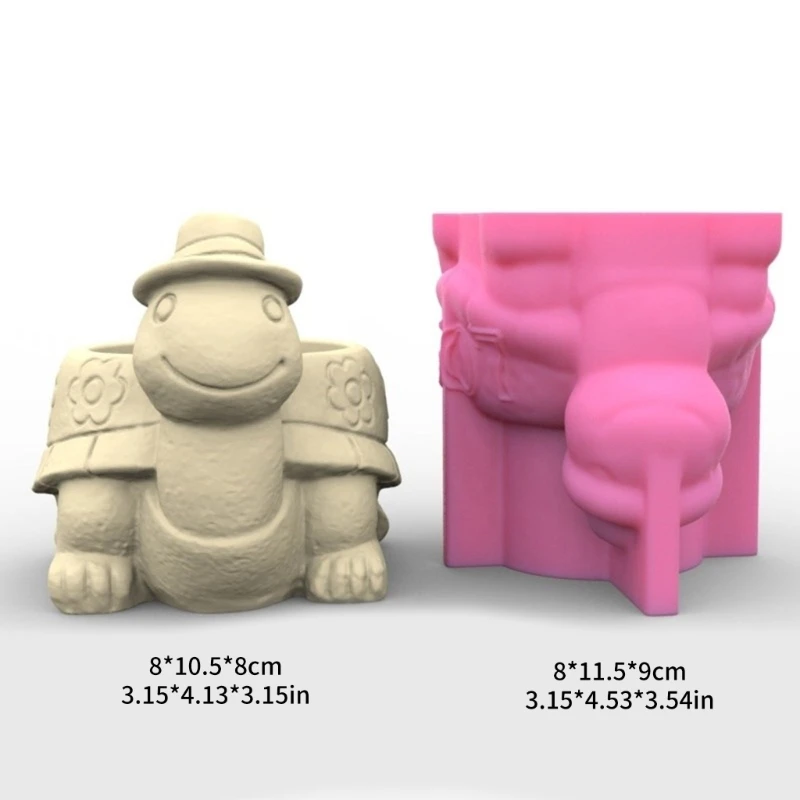 MXME Shaped Concrete Moulds DIY Vase Molds Silicone Material for Hand-Making