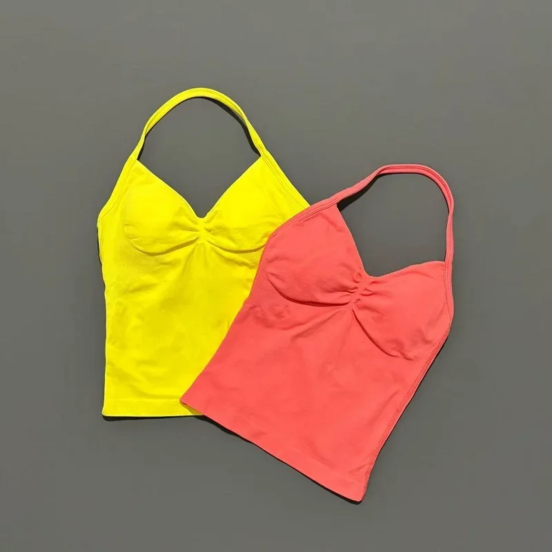 HISTELLO Df Dupe Gym Longline Strappy Top Yoga Vest Woman Backless Tank Tops Sports Fitness Bras Running Workout Gym Halter 105 Sb5d932cbcd344752b822ddaa2c7901fcW