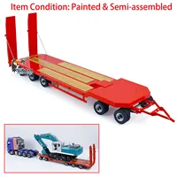 LESU Accessories Metal Flatbed Trailer Finished Spare for Toys 1/14 RC Hydraulic Dumper Truck Tipper Car Parts THZH1774 1