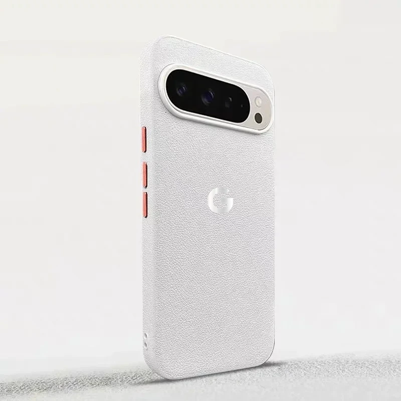 MagSafe Leather Phone Case with Metal Buttons - Anti-Drop & Anti-Fingerprint Protection