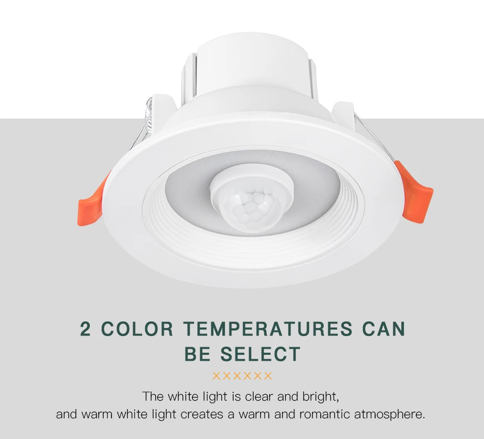 Description Picture 6 of item20W 15W 10W 5W PIR Motion Sensor Downlight AC85-265V Recessed Ceiling Light For Corridor Living Room Kitchen Decor Lighting