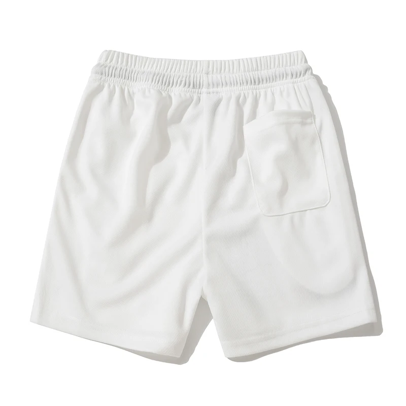 2024 Mesh Basketball Shorts Loose Embroidey Text Pattern Breeches Men Women High Quality Loose Breathe Drawstring Shortpants