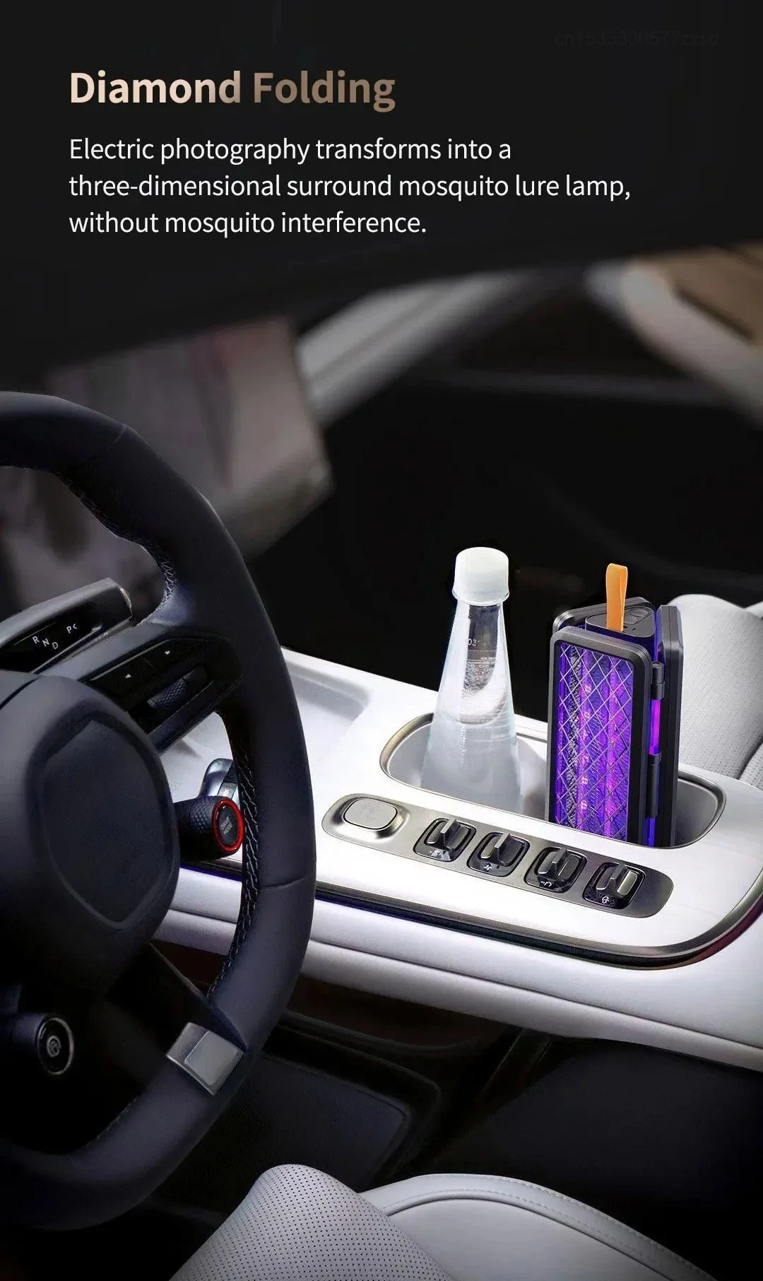 New Qualitell V3 Folding Electric Mosquito Killer Portable Charging Purple Light Home Outdoors Mosquito Repellent Lamp