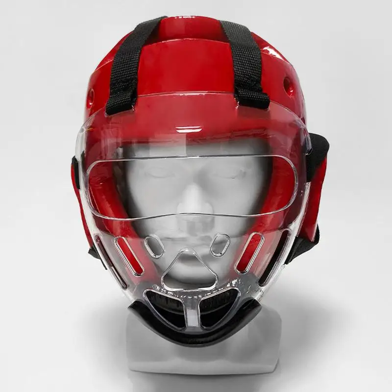 Clear Taekwondo Face Shield Taekwondo Protection Detachable Protector Protective Mask for Sports Boxing Facial Protective Gear