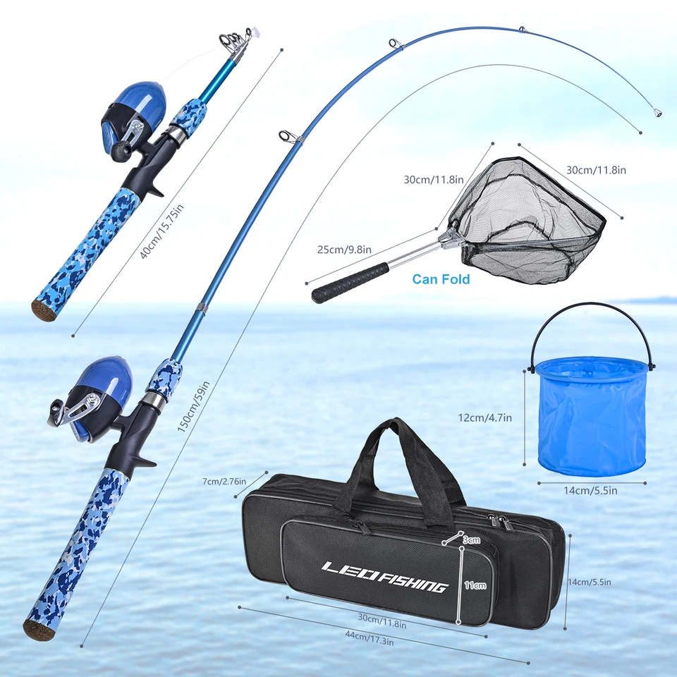 amazon kids fishing pol ACAGALA Pole Set Telescopic Fishing Rod and Reel Combo Kit with Fishing Lures Fishing Lines Fishing Hooks for Boys Girls Youth Children : Sports & Outdoors loaded fishing line All Kid Casters My Little Pony