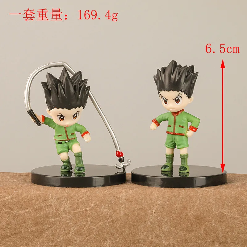 8 Stück Jäger x Jäger Gon Freecss Anime Figur Killua Zoldyck Action figur Kurapika Figur Erwachsenen Sammler Modell Puppe Spielzeug – Detail 7