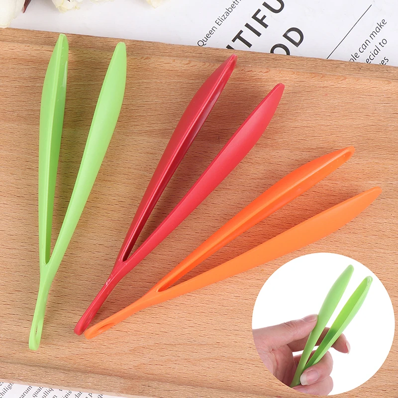14.7*3.5cm Plastic Food Tongs Non-Stick Barbecue Clip BBQ Food Salad Tong Kitchenware Kitchen Utensils Accessories 3Colors