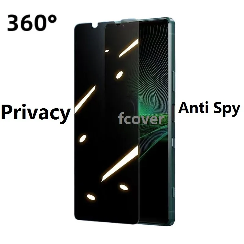 Privacy Tempered Glass Screen Protector Film - Anti-Spy Shield