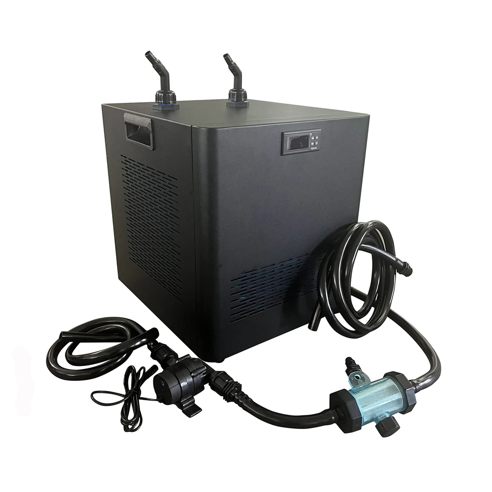 

1/2 HP Water chiller water cooler Chilling Equipment with filter and pump cool down to 40F both 220v and 110v available