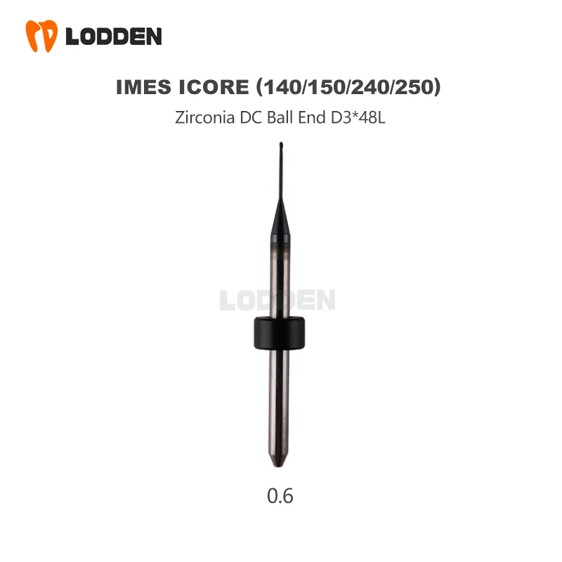 Dental material imes-icore 140i/150i/240i/250i für Zirkonoxid-Kugel fräser DC-Schleif bohrer d3 * 2.5/1.0/0,6 – Detail 3