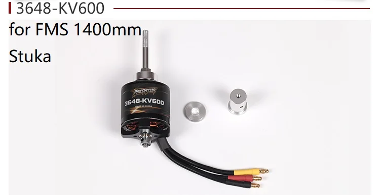 FMSパーツ5060 kv300ブラシレスモーターfor 1700 mm Giant Warbird