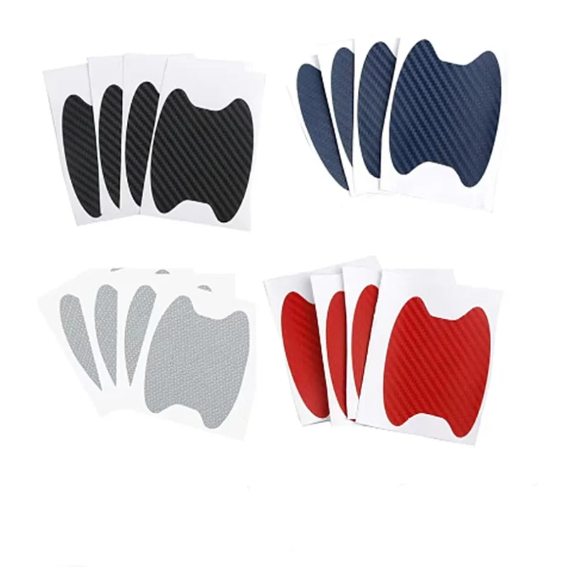 Car Protection Sticker Door Handle Carbon Fiber Protector Automobiles Handle Protection Film Styling Exterior Accessorie