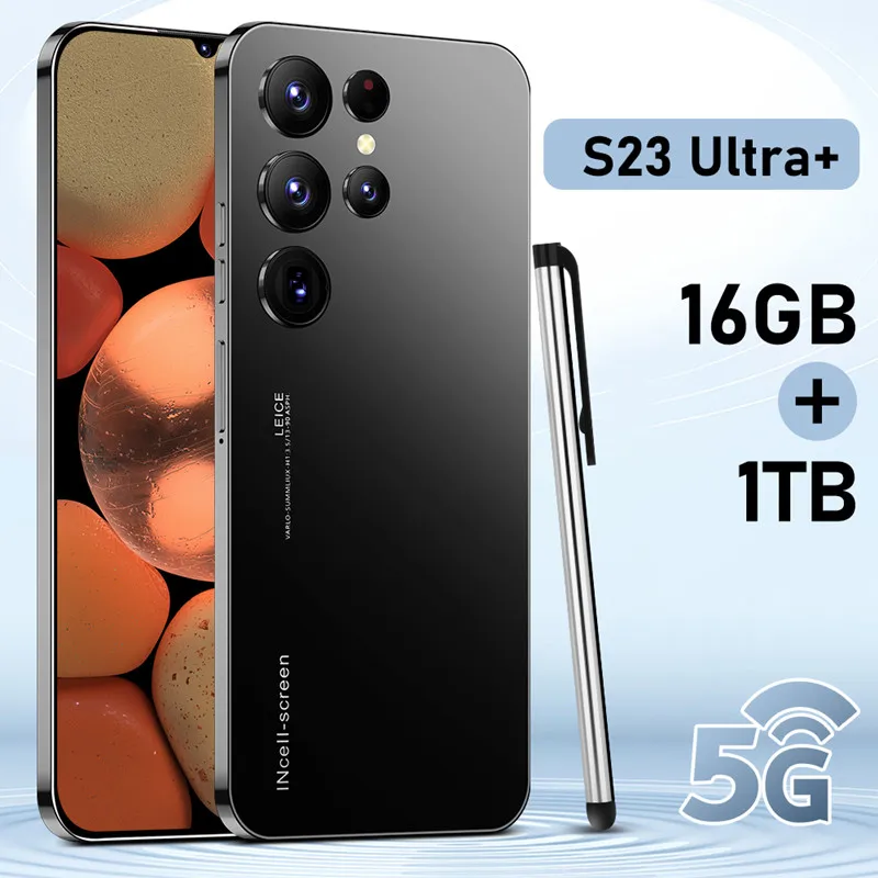 Teléfono Inteligente S23 Ultra 5G, versión Global, 16GB, 1TB, Android 13,  pantalla completa de 7,3 pulgadas, cámara de 50 + 108MP, 6800mAh -  AliExpress