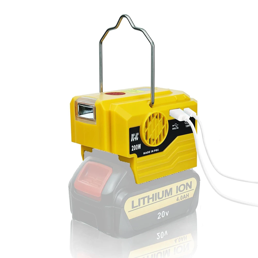 

Адаптер зарядного устройства для Dewalt 220 В с крючками, USB-порт типа C, светодиодный Электроинструмент лм