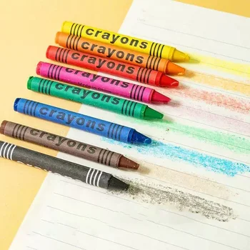 Washable Colored Wax Crayons 1