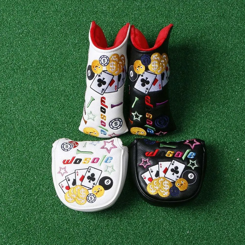 Description Picture 5 of itemGolf Head Cover Putter Headcover Protector Case Golf Headcover Blade Putter Protector Golf Putter Cover Golf Club Head Cover
