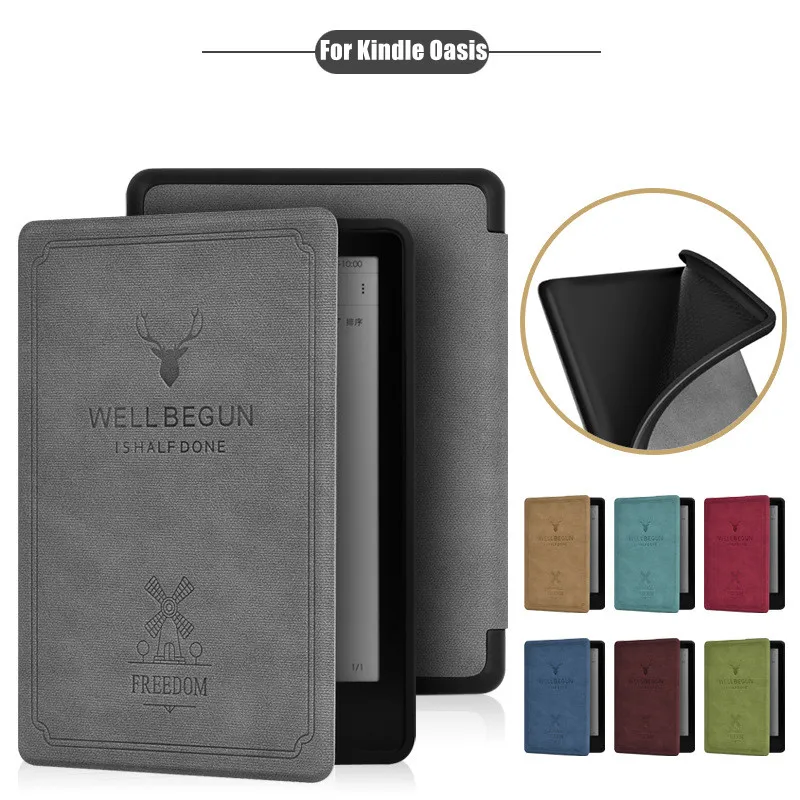 Custodia Per All-New Kindle Oasis (Solo Nona E Decima Generazione, Rilascio 2017 E 2019), Cover Shell Ultra Leggera Premium