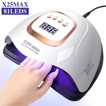 Professional 81 LED UV Nail Lamp with 4 Timers and Sensor Nail Lamp for Quick Curing UV Gel Nail Polish Nail Dryer Salon Tools 1