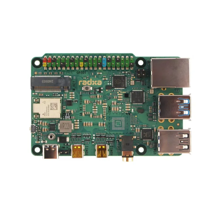 Radxa X4 Intel N100 PCIe 3.0 M.2 M Key WiFi 5/6 High-Performance SBC Dual 4K Output single board computer mini development board