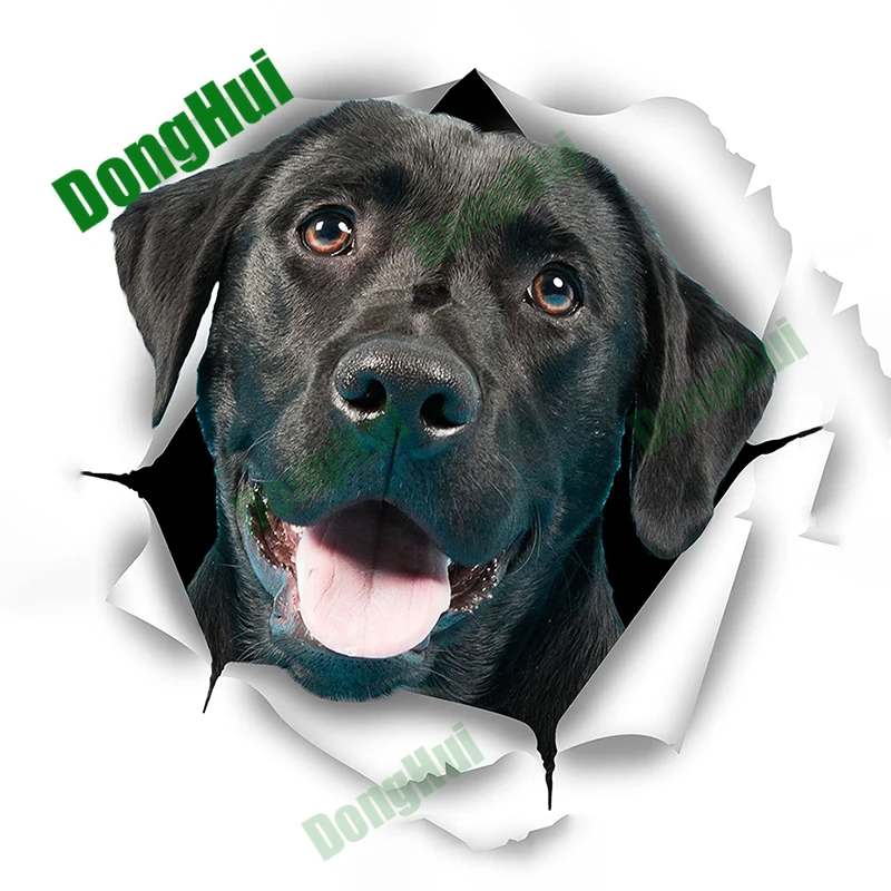 

Ripped Body Decal Black Labrador Retriever Motorcycle Trunk Helmet Surfboard Luggage Camper Sticker Scratch Waterproof
