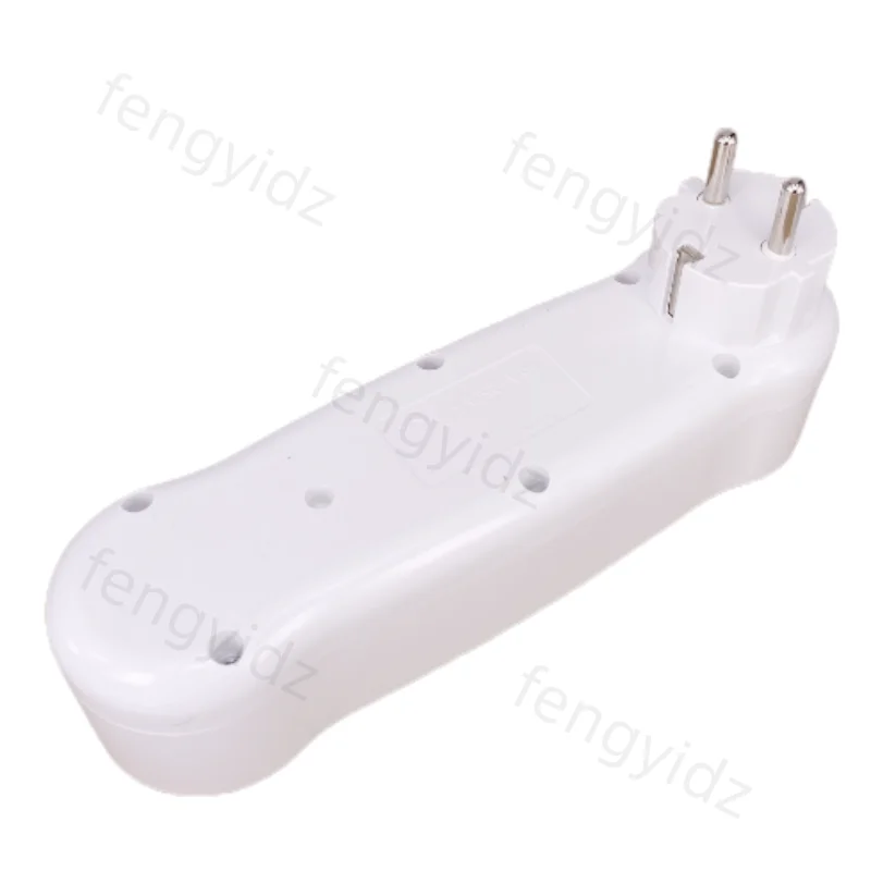 EU Extend Socket With ON/OFF Switch 16A 250V 4.8mm 2 Pin European Standard Expansion Socket Power Extension Plug Converter