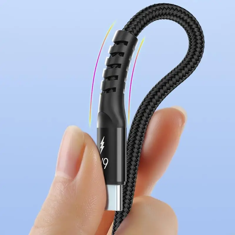 Enhanced 2-in-1 Multi USB-C Charging Cable with Double Splitter, 6A Fast Charge Capability