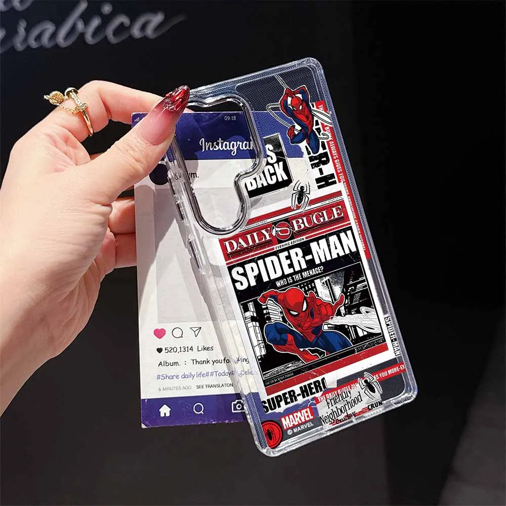 Spider-Man Anime Transparent Soft Phone Case