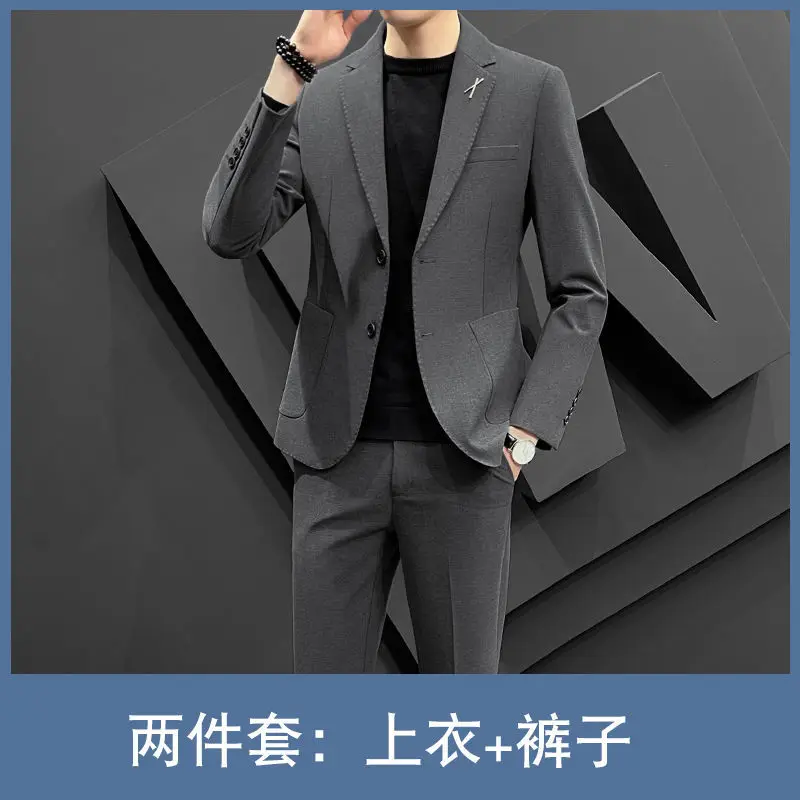 ZX147 business casual gray small suit suit Korean style formal wedding groom high-end suit jacket