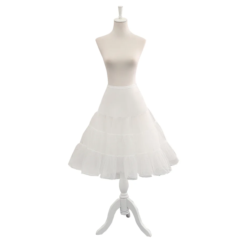 Ballett Unterkleid Mit 3 Stahlringen - Puffy Petticoat Für Lolita & Rockabilly Style
