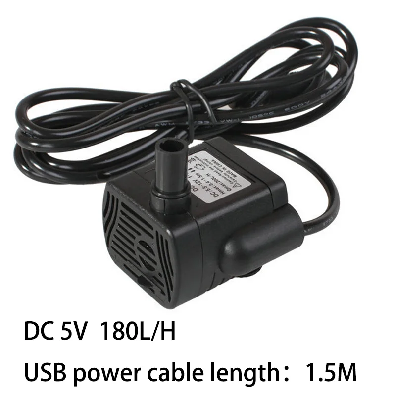 USB Mini Brushless Super Silent Pumping Submersible Water Pump Pet Water Dispenser Accessories Aquarium Circulating Water Pump