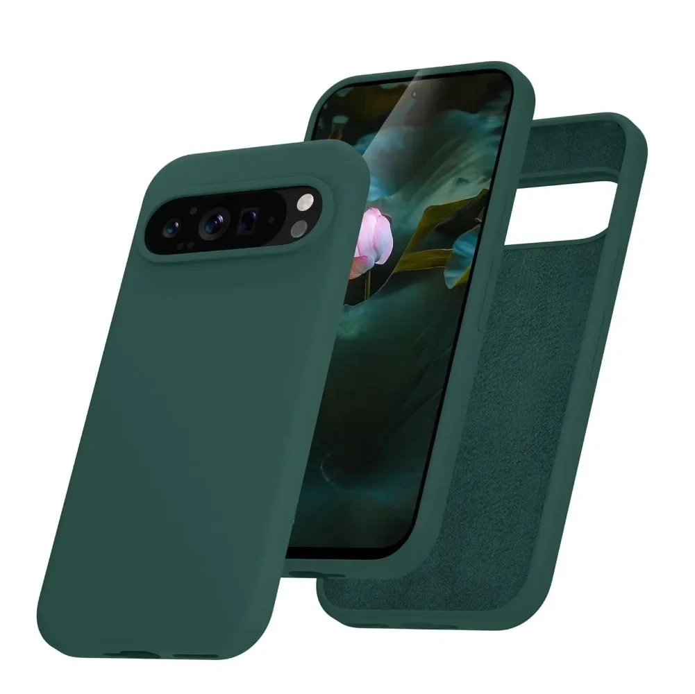 Smooth Liquid Silicone Shockproof Ultra Slim Matte Case - Pure Color Skin Feel Cover