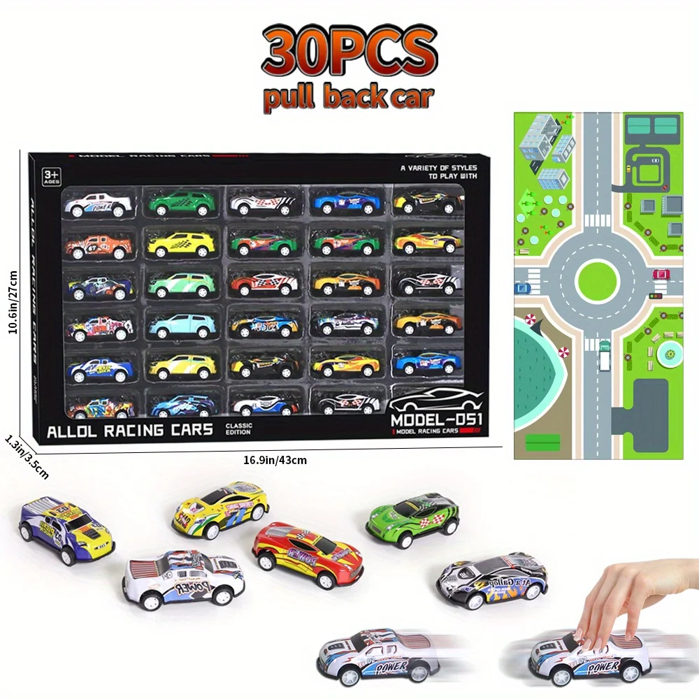 30pcs Pullback cars