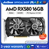 JIESHUO AMD RX 580 16GB Gaming Graphics Card GDDR5 GPU 256-bit PCI-E 3.0X16 RX580 16G Desktop Computer Video Office KAS ETC RVN 1