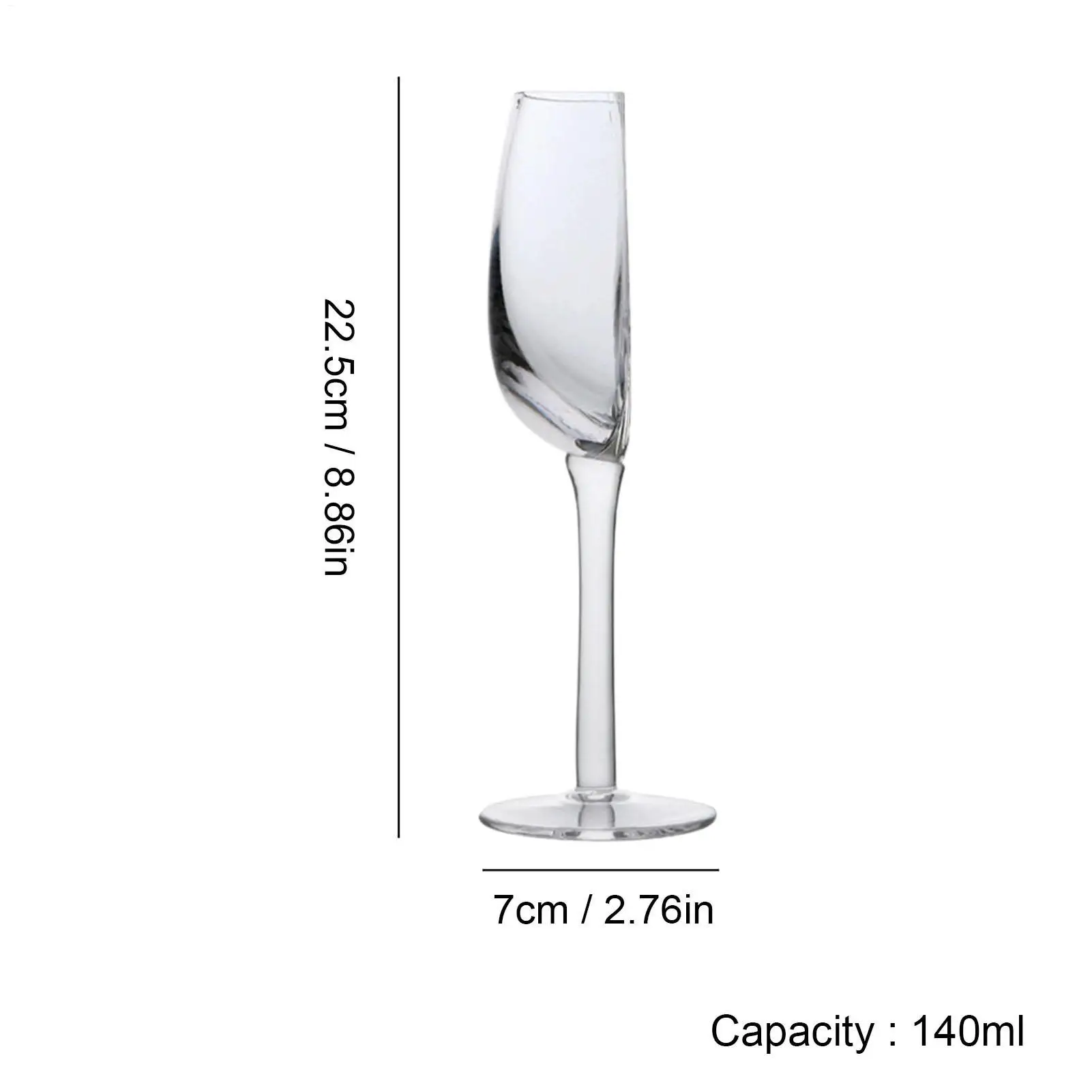 Red Wine Glass Half Red Wine Cup Glass 140ml Flexible Reusable Long Stemmed Glassware Creative Design for Friends Enthusiasts - 6