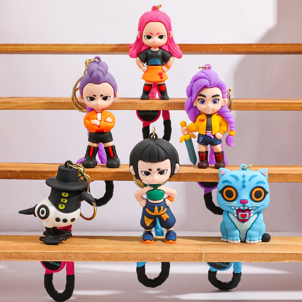Porte-Clés Anime Demon Hunters - 16 Pièces En PVC - Cadeaux Pour Fans, Déco Sac à Dos, Accessoires Geek - 5