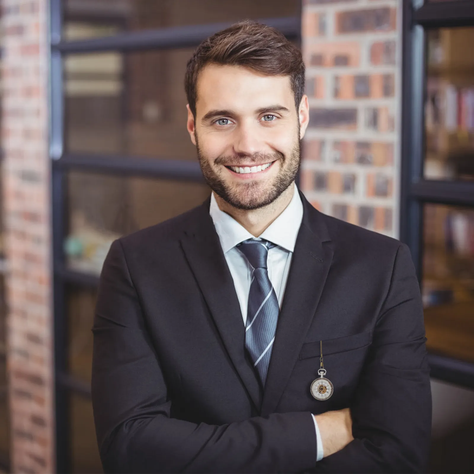 1Pcs 빈티지 포켓 시계 체인 37Cm 금속 버클 교수형 체인 지갑 키 지갑 청바지 벨트에 대한 다용도 액세서리