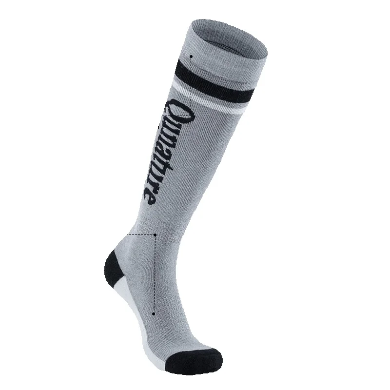 Calzini da sci per bambini Tuoye Fun per ragazzi e ragazze, caldi, lunghi e alti, cerchi di lana spessa, calzini sportivi da esterno, autunno_voghion.com