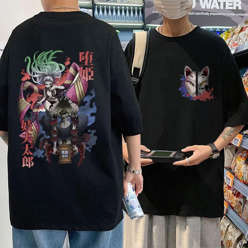 

Anime Demon Slayer Giyuutarou Daki Graphic T-shirt Kimetsu No Yaiba Tshirt Summer Men Women Manga Oversized O-collar T Shirts