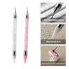 Acrylic Dual Ended Nail Dotting Pen Crystal Beads Handle Rhinestone Studs Picker Wax Pencil Gel UV Brush Manicure Nail Art Tools 1