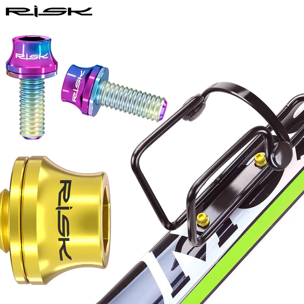 2pcs M5x12mm Titanium Alloy Bike Bottle Holder Screw Bicycle Water Bottle Cage Bolts Mountain Road Bike Accessories bicycle water bottle cage bicycle bottle holder water bottle holder bicycle bottle cage screws