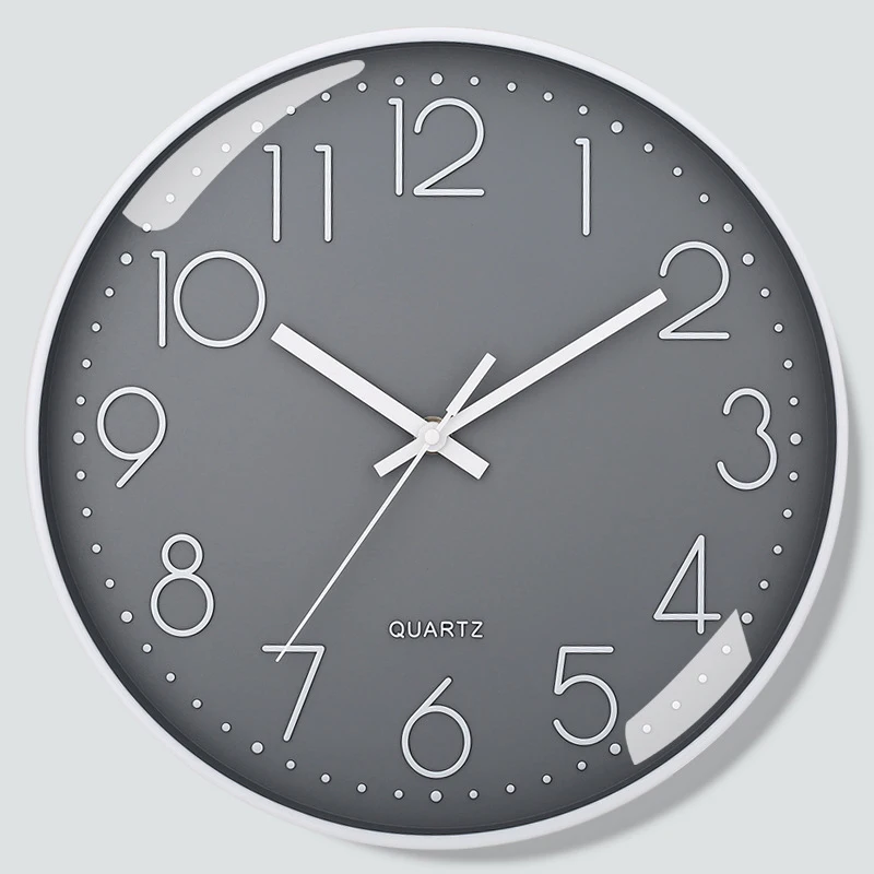 Digital Wall Clock 8 Inch Mute Quartz Wall Clock Cubic Digital Clock Living Room Bedroom Wall Decorations