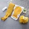 3pcs/set Body Scrubber Back Massage Exfoliating Sponge Bathroom Bath Brush Scrub Shower Brush Body Wash Scrub Bath Supplies 5