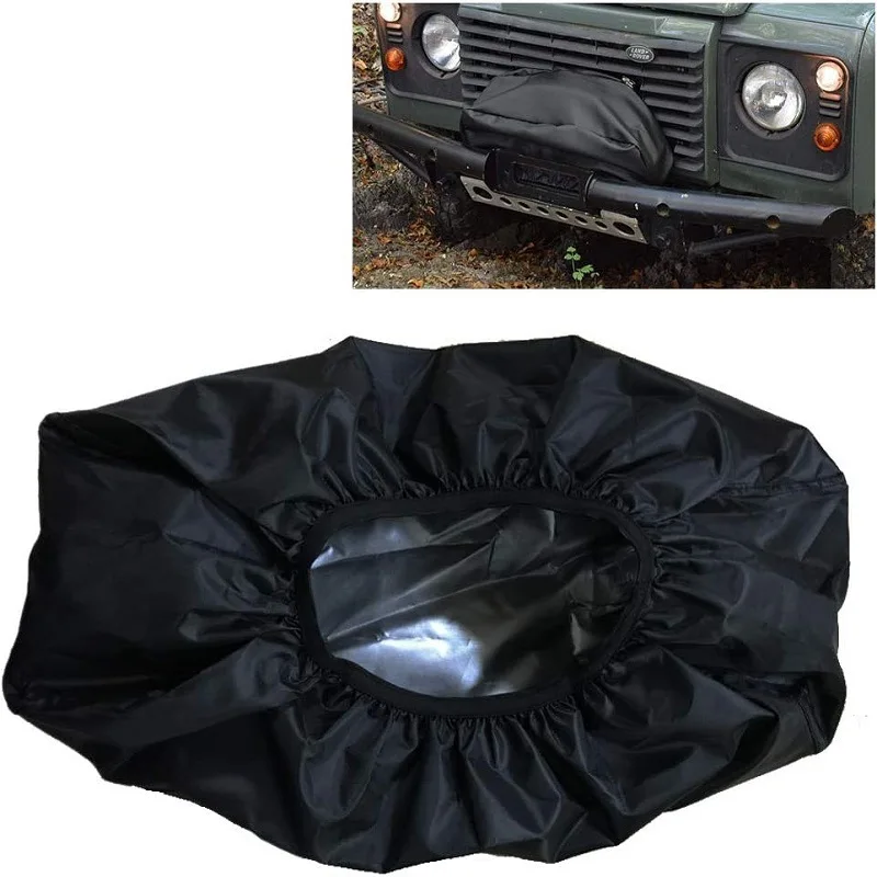 thumbnail image 2 of Veemoon 2-Pack Winch Covers - Heavy Duty Oxford Cloth Protector For ATV & RV Winches 2 of 13