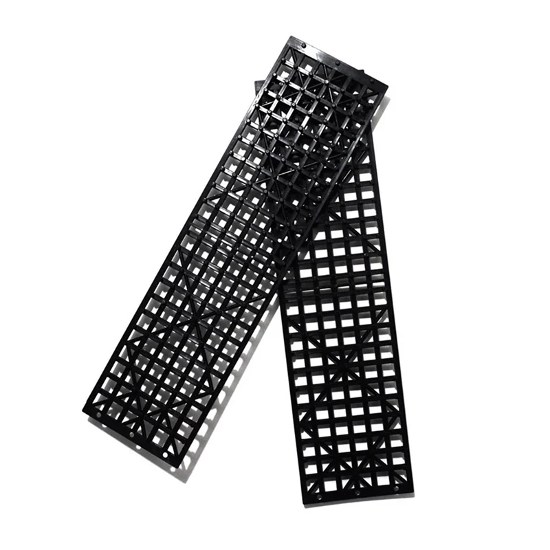 A92R-4Pcs Car Snow Mud Off Plate Tire Traction Foldable Skid Plate Nonslip Mat Sand Snow Chain Wheel Anti Skid Snowboarding