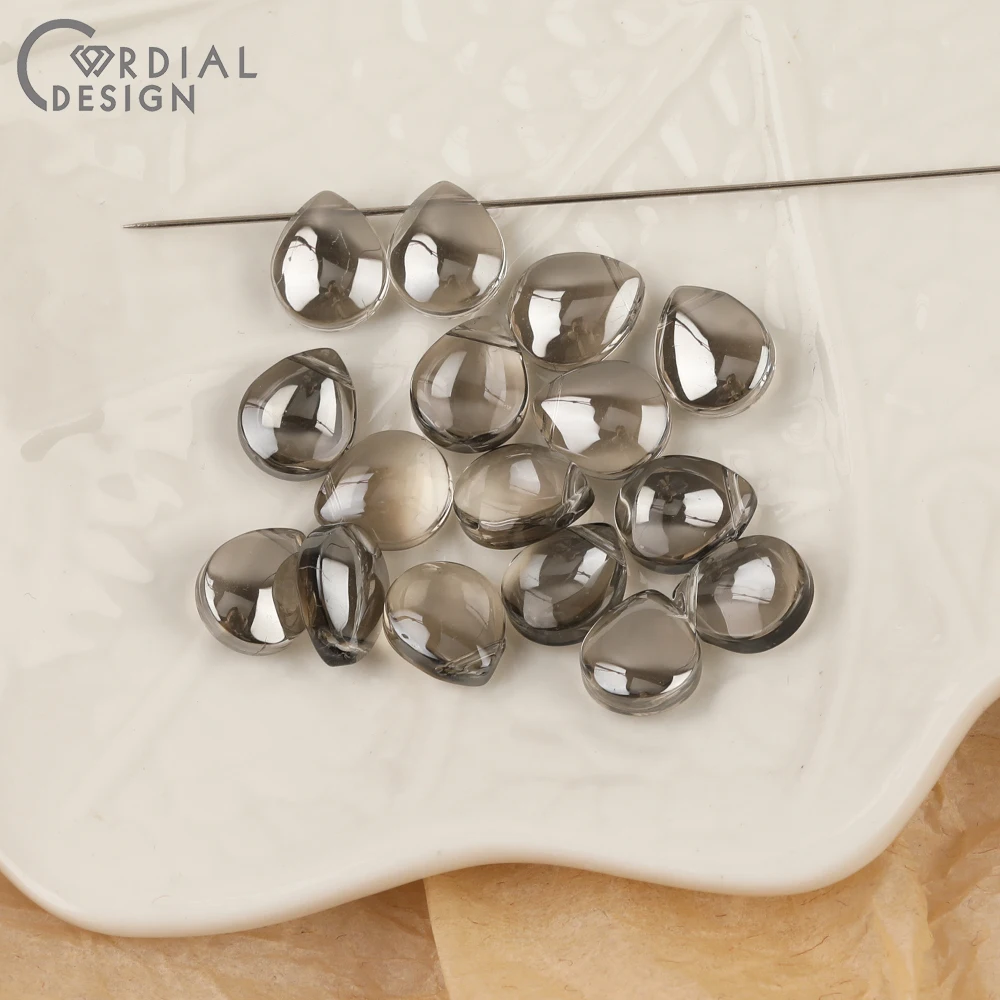 Cordial Design 10*12MM 300pcs Beads Making/Hand Made/DIY Glass Bead/Aurora Effect/Waterdrop Shape/Jewelry Findings & Components - cordial