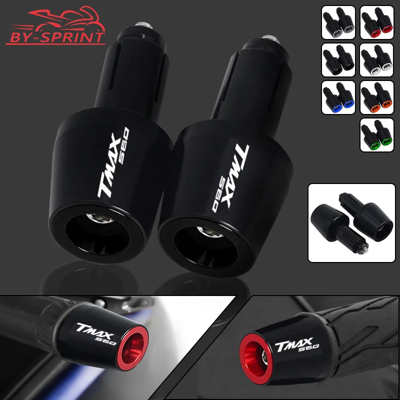 

For Yamaha T-MAX 560 TMAX560 Tech Max 2020-2022 Motorcycle 7/8" 22MM Handle Bar Grips Ends Handlebar Cap Plug Sliders tmax560